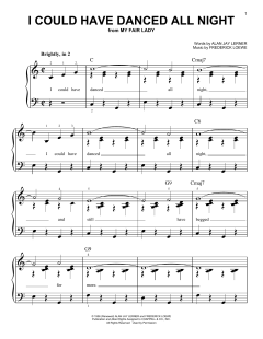 I Could Have Danced All Night von Alan Jay Lerner (Download) 
