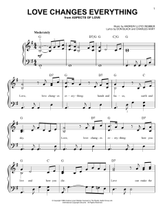 Love Changes Everything von Andrew Lloyd Webber (Download) 