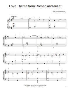 Romeo And Juliet (Love Theme) von Pyotr Il'yich Tchaikovsky (Download) 