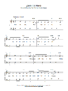 Zero To Hero von Alan Menken (Download) 