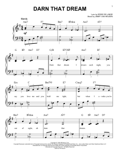 Darn That Dream von Eddie DeLange (Download) 