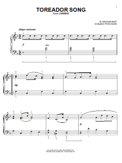 Toreador Song von Georges Bizet (Download) 