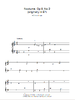 Nocturne In Eb Major, Op. 9, No. 2 von Frédéric Chopin (Download) 