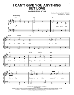 I Can't Give You Anything But Love von Dorothy Fields (Download) 