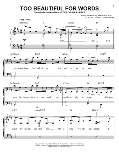 Too Beautiful For Words von Allee Willis (Download) 