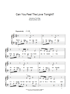 Can You Feel The Love Tonight von Elton John (Download) 