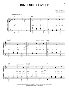 Isn't She Lovely von Stevie Wonder (Download) 