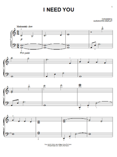 I Need You von Alexandre Desplat (Download) 