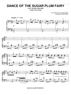 Dance Of The Sugar Plum Fairy [Ragtime version] von Peter Iljitsch Tschaikowsky (Download) 