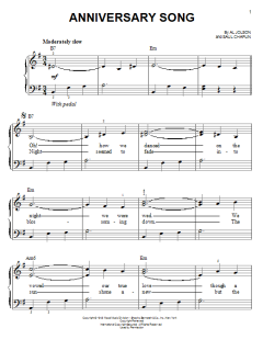 Anniversary Song von Al Jolson (Download) 