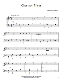 Chanson Triste von Peter Iljitsch Tschaikowsky (Download) 