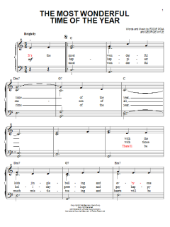 The Most Wonderful Time Of The Year von George Wyle (Download) 