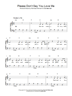 Please Don't Say You Love Me von Gabrielle Aplin (Download) 