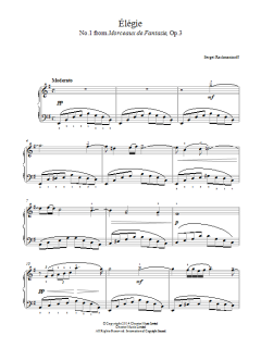 Elegie (No.1 from Morceaux de Fantasie, Op.3) (Download) 