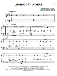Legendary Lovers von Katy Perry (Download) 