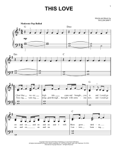 This Love von Taylor Swift (Download) 