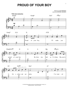 Proud Of Your Boy von Alan Menken (Download) 