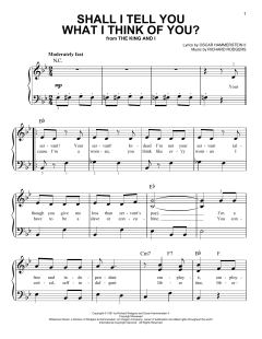 Shall I Tell You What I Think Of You? von Richard Rodgers (Download) 