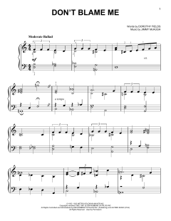 Don't Blame Me von Jimmy McHugh (Download) 