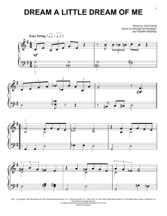 Dream A Little Dream Of Me von Gus Kahn (Download) 