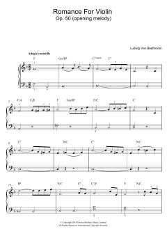 Romance For Violin And Orchestra, No.2 In F Major, Op.50 von Ludwig van Beethoven (Download) 