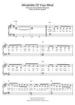 The Windmills Of Your Mind von Marilyn Bergman (Download) 