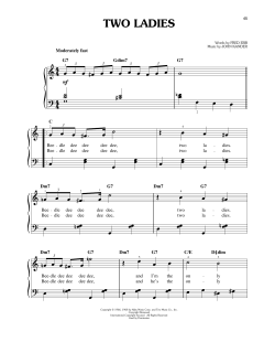 Two Ladies von Fred Ebb (Download) 