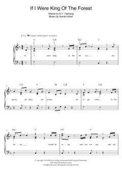 If I Were The King Of The Forest von Harold Arlen (Download) 