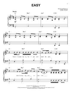 Easy von The Commodores (Download) 