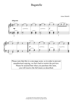 Bagatelle von Anton Diabelli (Download) 