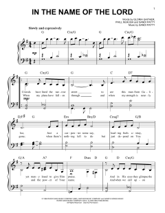 In The Name Of The Lord von Sandi Patty (Download) 