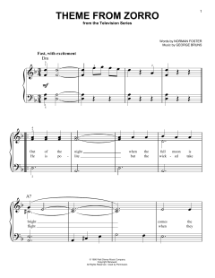 Theme From Zorro von George Bruns (Download) 