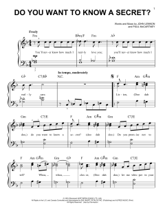 Do You Want To Know A Secret? von The Beatles (Download) 