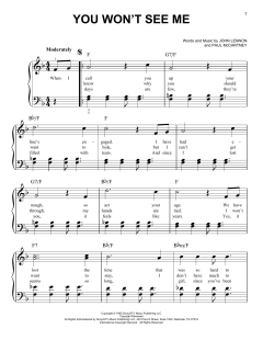 You Won't See Me von The Beatles (Download) 