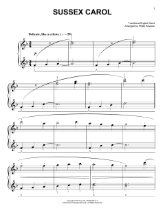 Sussex Carol [Classical version] von Traditional English Carol (Download) 