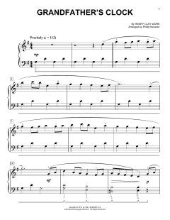 Grandfather's Clock [Classical version] von Henry Clay Work (Download) 
