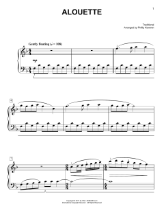 Alouette [Classical version] von Traditional (Download) 