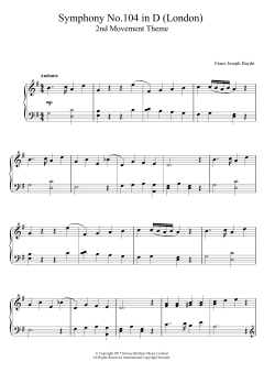 Symphony No.104 in D (London) 2nd Movement Theme von Franz Joseph Haydn (Download) 