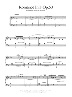 Romance In F Major, Op. 50 von Ludwig van Beethoven (Download) 