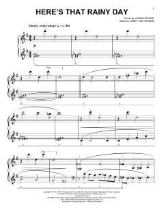 Here's That Rainy Day [Classical version] von Johnny Burke (Download) 