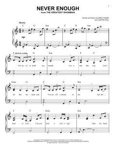 Never Enough von Benj Pasek (Download) 