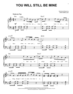 You Will Still Be Mine von Sara Bareilles (Download) 
