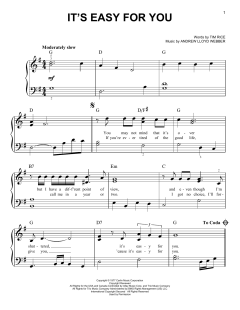 It's Easy For You von Tim Rice (Download) 