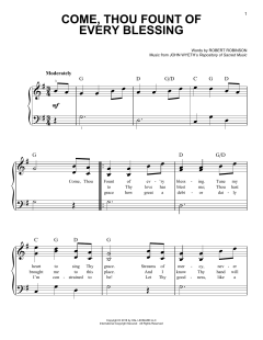 Come, Thou Fount Of Every Blessing von John Wyeth (Download) 
