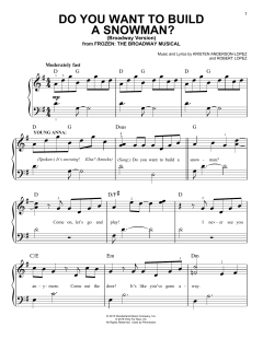 Do You Want To Build A Snowman? von Robert Lopez (Download) 