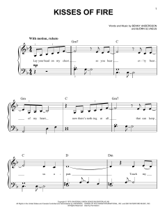 Kisses Of Fire von ABBA (Download) 