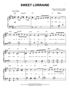 Sweet Lorraine von Mitchell Parish (Download) 