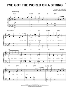 I've Got The World On A String von Dick Hyman (Download) 
