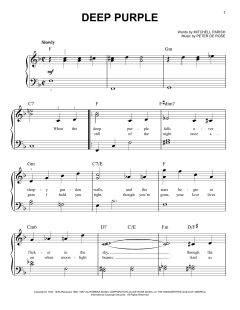Deep Purple von Mitchell Parish (Download) 