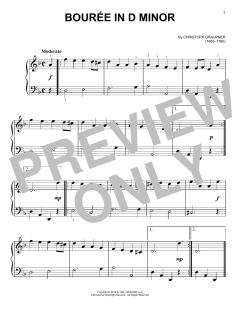 Bourree In D Minor (Download) 